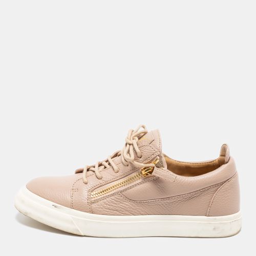 Giuseppe Zanotti Beige Leather Low Top Sneakers Size 40 - Giuseppe Zanotti - Modalova