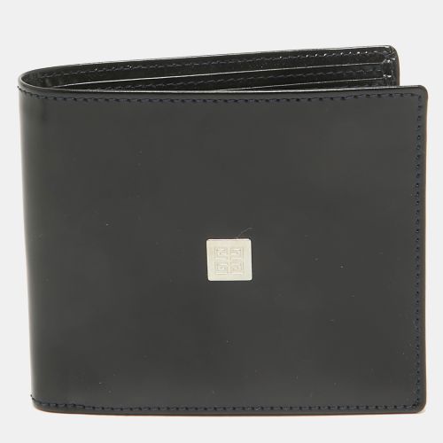 Givenchy Black Glossy Leather Logo Bifold Wallet - Givenchy - Modalova