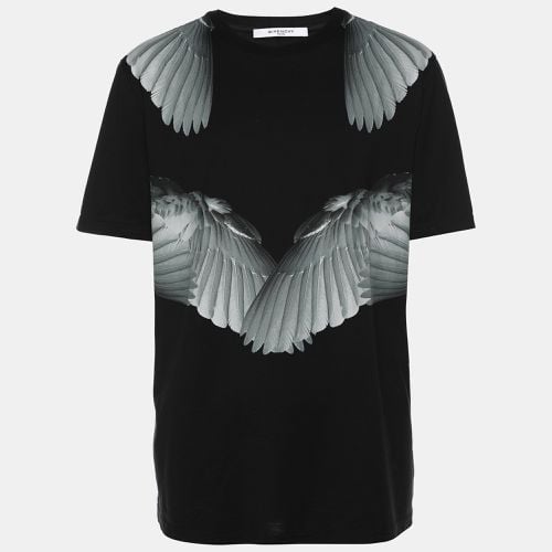 Givenchy Black Cotton Wings Print T-Shirt M - Givenchy - Modalova