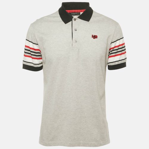 Givenchy Grey Cotton Pique Polo T-Shirt L - Givenchy - Modalova