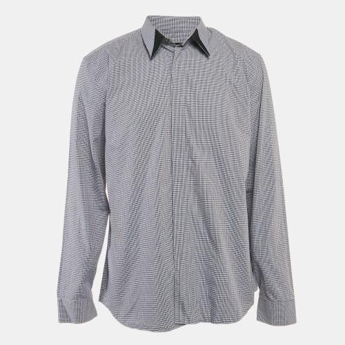 Givenchy Blue/Multicolor Gingham Cotton Button Front Shirt XXXL - Givenchy - Modalova