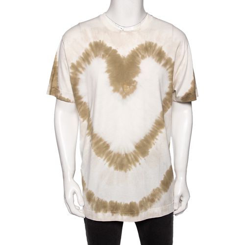 Tie-Dye Heart Printed Cotton Crewneck Oversized T-Shirt M - Givenchy - Modalova