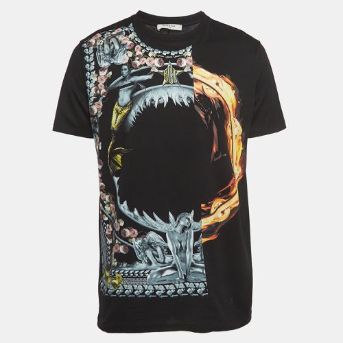 Givenchy Black Mermaid Fire Ring Print Cotton Oversized T-Shirt S - Givenchy - Modalova