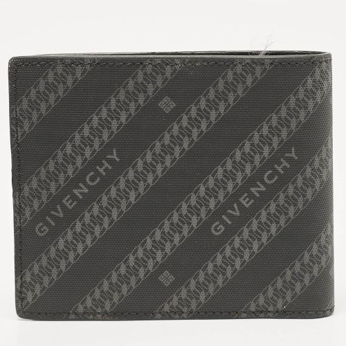 Givenchy Black Nylon Diagonal Logo Bifold Wallet - Givenchy - Modalova