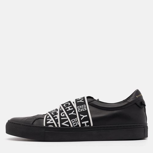 Givenchy Black Leather 4G Webbing Detail Low Top Sneakers Size 42 - Givenchy - Modalova