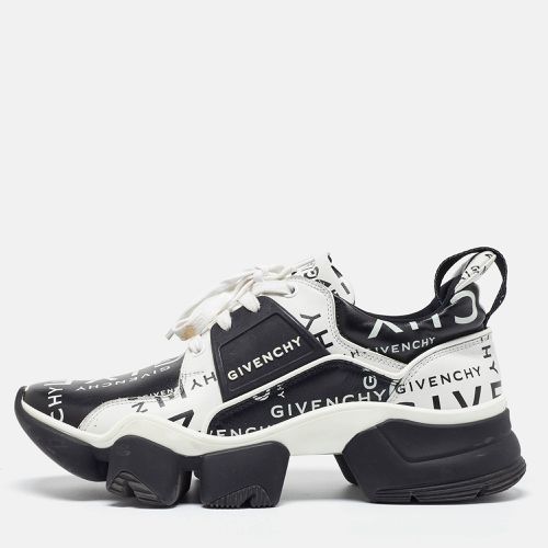 Givenchy Black/White Logo Print Leather Jaw Sneakers Size 41 - Givenchy - Modalova