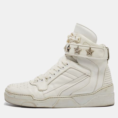 Givenchy White Leather Tyson High Top Sneakers Size 44 - Givenchy - Modalova