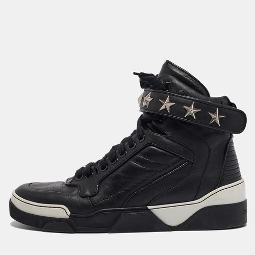 Givenchy Black Leather Tyson High Top Sneakers Size 44 - Givenchy - Modalova