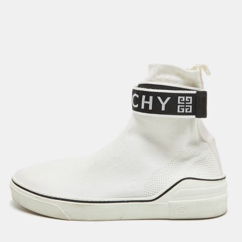 Givenchy White Knit Fabric High Top Sneakers Size 44 - Givenchy - Modalova