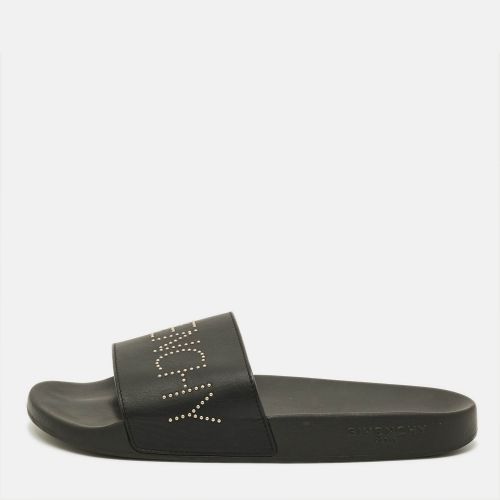 Size 45 Leather Logo Flat Sandals - Givenchy - Modalova