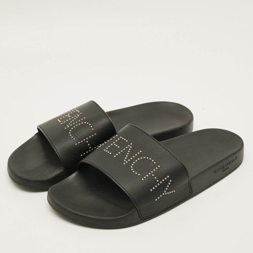Size 45 Leather Logo Flat Sandals - Givenchy - Modalova