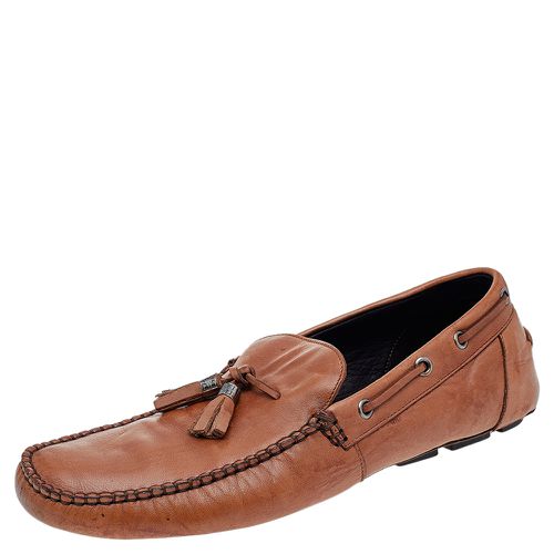 Givenchy Brown Leather Bow Tassels Slip On Loafers Size 42 - Givenchy - Modalova