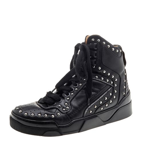 Givenchy Black Studded Leather Tyson High Top Sneakers Size 40 - Givenchy - Modalova