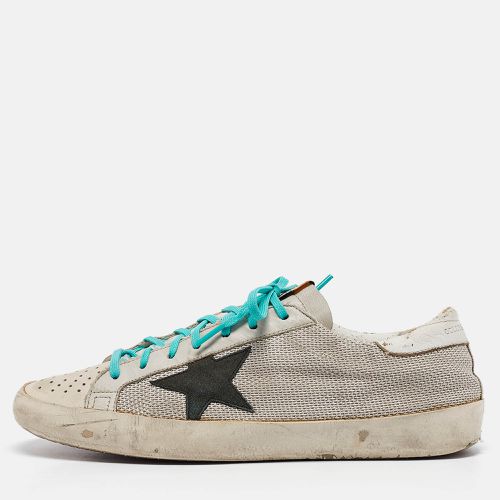 Golden Goose White Leather and Mesh Superstar Low Top Sneakers Size 43 - Golden Goose - Modalova