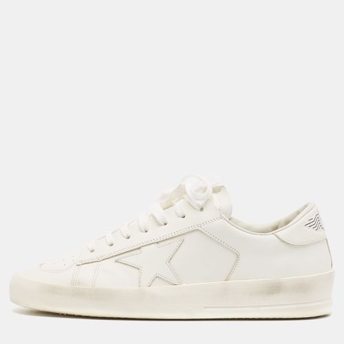 Golden Goose White Leather Stardan Lace Up Sneakers Size 41 - Golden Goose - Modalova