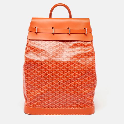 Goyard Orange Goyardine Coated Canvas and Leather Steamer Bag - Goyard - Modalova