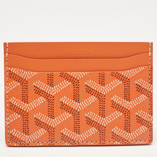 Goyard Orange Goyardine Coated Canvas and Leather Saint Sulpice Card Holder - Goyard - Modalova