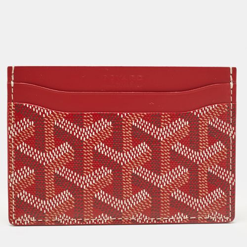 Goyard Red Goyardine Coated Canvas and Leather Saint Sulpice Card Holder - Goyard - Modalova