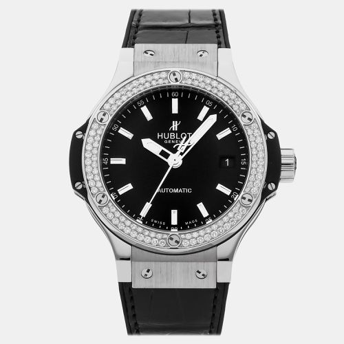 Hublot Black Stainless Steel Big Bang Automatic Men's Wristwatch 38 mm - Hublot - Modalova