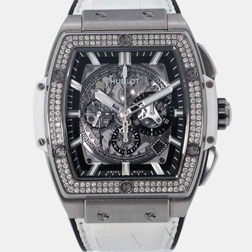 Hublot Skeleton TI/Rubber Big Bang 601.NE.0172.LR.1104.JPN19 Automatic Men's Wristwatch 45 mm - Hublot - Modalova