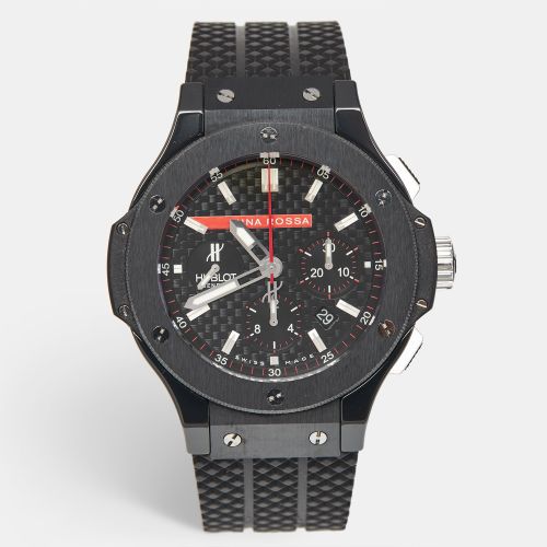 Hublot Luna Rosa Limited Edition Big Bang 301.CM.131.RX.LUN06 Black Carbon Fiber Dial Ceramic Titanium Rubber Men's Wristwatch 44 mm - Hublot - Modalova