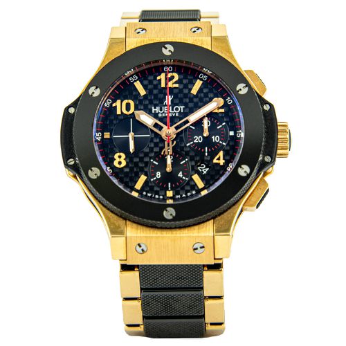 Hublot Black 18K Yellow Gold Big Bang Men's Wristwatch 42 MM - Hublot - Modalova