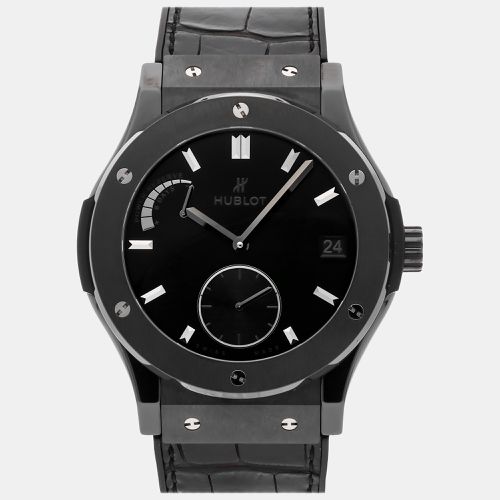 Hublot Black Ceramic Classic Fusion 516.CM.1440.LR Manual Winding Men's Wristwatch 45 mm - Hublot - Modalova