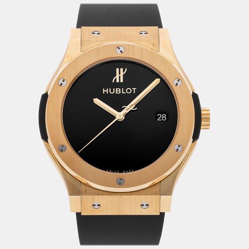 Hublot Black 18k Yellow Gold Classic Fusion 511.VX.1280.RX.MDM40 Automatic Men's Wristwatch 45 mm - Hublot - Modalova