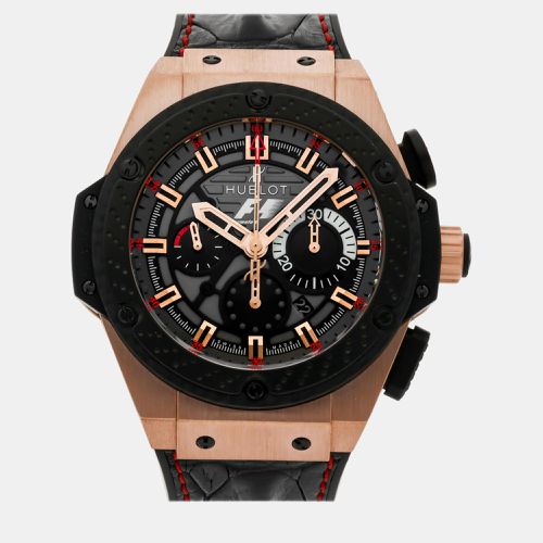 Hublot Black 18k Rose Gold Big Bang King Power Automatic Men's Wristwatch 48 mm - Hublot - Modalova