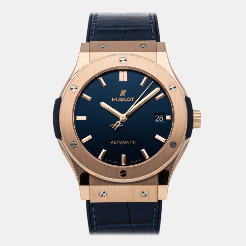 Hublot Blue 18k Rose Gold Classic Fusion 511.OX.7180.LR Automatic Men's Wristwatch 45 mm - Hublot - Modalova