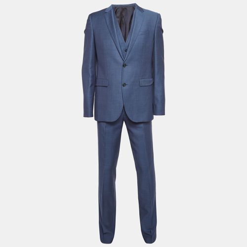 Hugo Boss Blue Wool Single Breasted Three Piece Pants Suit L - Hugo Boss - Modalova