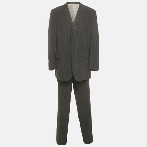 Hugo Boss Black Pinstriped Wool Regular Fit Suit 4XL - Hugo Boss - Modalova