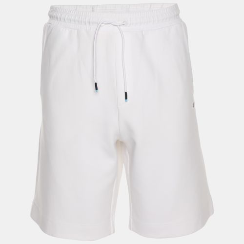 Hugo Boss White Jersey Logo Embroidered Drawstring Shorts XL - Hugo Boss - Modalova