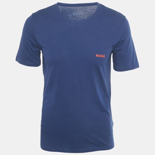 Hugo Boss Blue Logo Print Jersey Triplet P T-Shirt M - Hugo Boss - Modalova