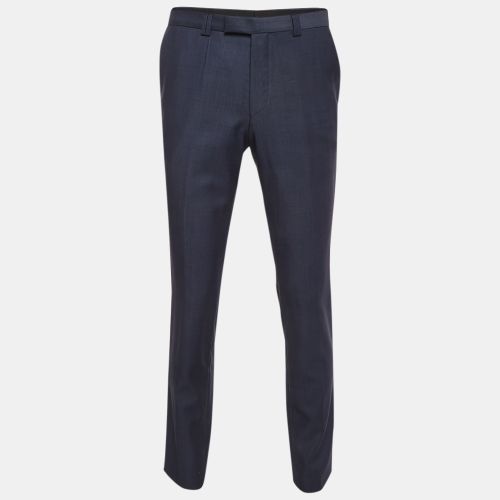 Textured Wool Regular Fit Pants L - Hugo Boss - Modalova