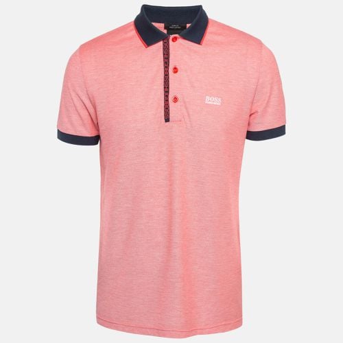 Hugo Boss Pink Pima Cotton Polo T-Shirt L - Hugo Boss - Modalova