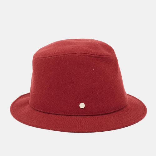 Hermes Red Cashmere Calvi Bucket Hat Size 57 - Hermes - Modalova