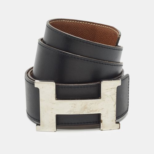 Gold Swift and Epsom Leather Constance H Reversible Belt 95CM - Hermes - Modalova