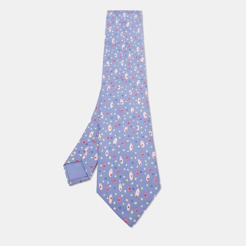 Hermes Purple Patterned Silk Classic Tie - Hermes - Modalova