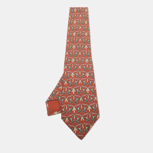 Hermes Multicolor Monkey Print Silk Classic Tie - Hermes - Modalova