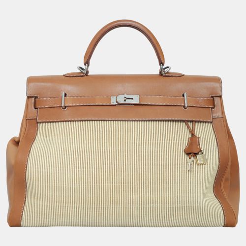 Hermes Barenia Crinoline Voyage Kelly 50 Bag - Hermes - Modalova