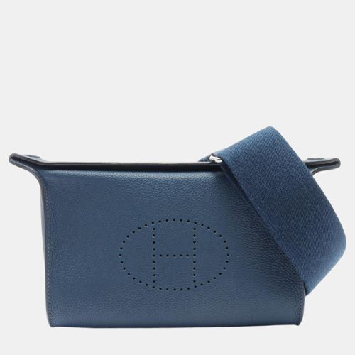 Hermes Togo Shoulder Bag Navy Blue Leather - Hermes - Modalova