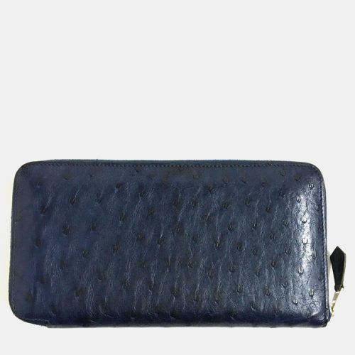 Hermes Azap Long Ostrich Leather Wallet - Hermes - Modalova