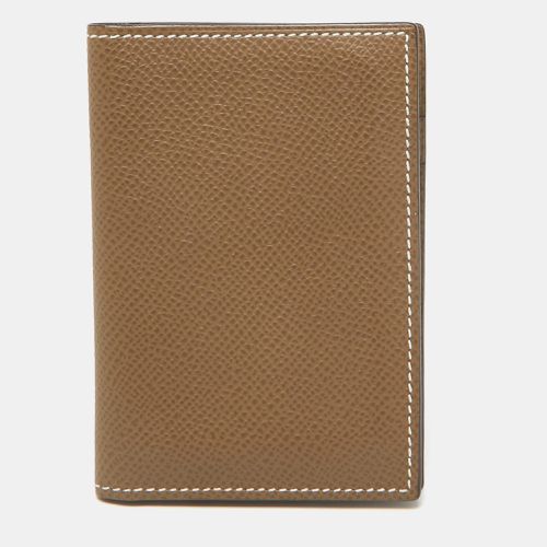 Hermès Etoupe Epsom Leather MC² Euclide Card Holder - Hermes - Modalova