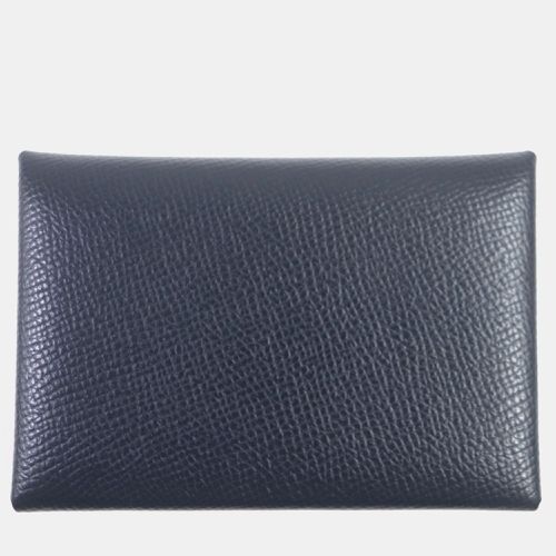 Leather Calvi Duo Coin Case - Hermes - Modalova