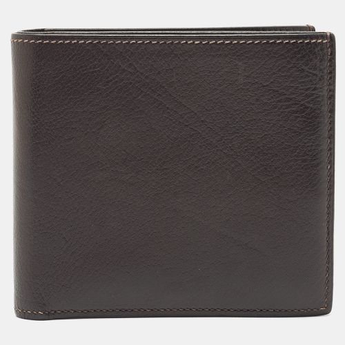 Hermes Macassar Evergrain Leather Vintage Bifold Wallet - Hermes - Modalova