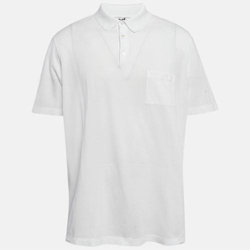 Hermes White Pique Cotton Polo T-Shirt XXXL - Hermes - Modalova