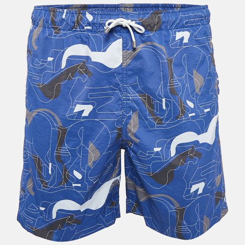 Hermes Blue Printed Nylon Swim Shorts XS - Hermes - Modalova