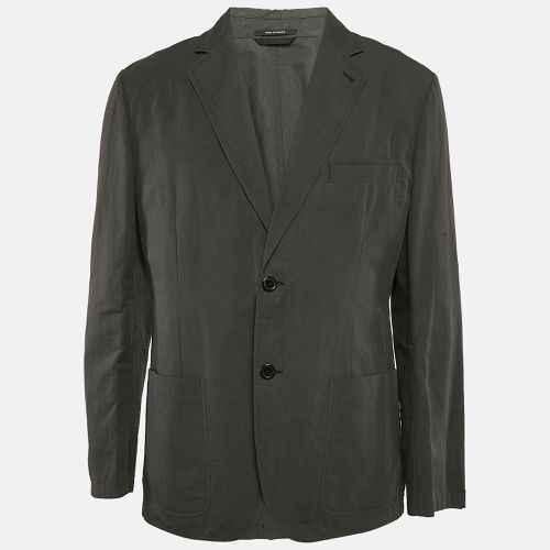 Hermès Green Cotton Blend Single Breasted Jacket XL - Hermes - Modalova