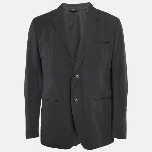 Hermes Dark Blue Cotton Blend Single Breasted Blazer XL - Hermes - Modalova